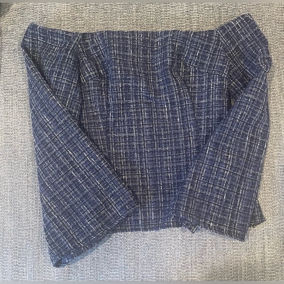 Zara off the shoulder tweed top - Picture 5 of 8